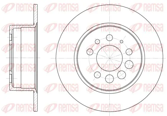 Handler.Part Brake disc KAWE 628300 1