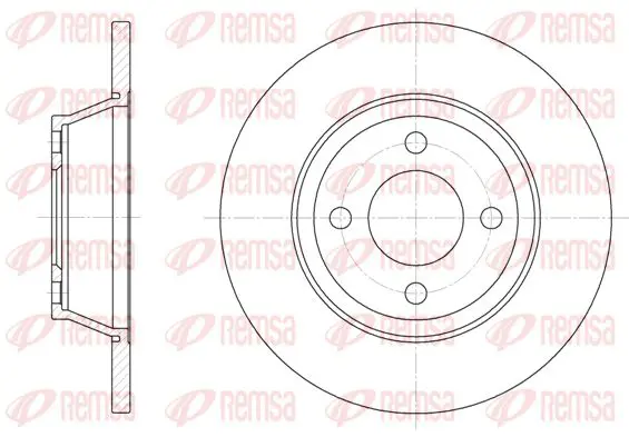 Handler.Part Brake disc KAWE 628700 1