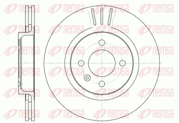 Handler.Part Brake disc KAWE 629410 1