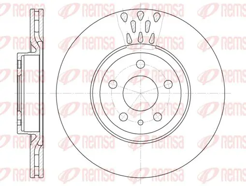 Handler.Part Brake disc KAWE 631610 1