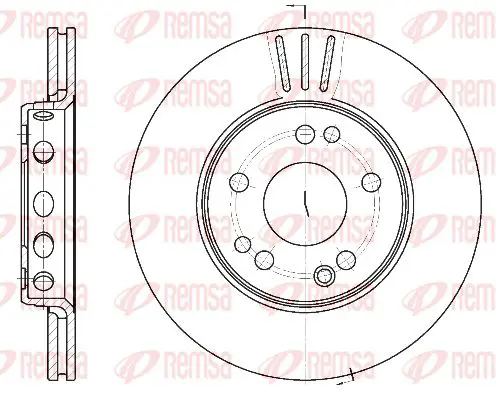 Handler.Part Brake disc KAWE 631810 1