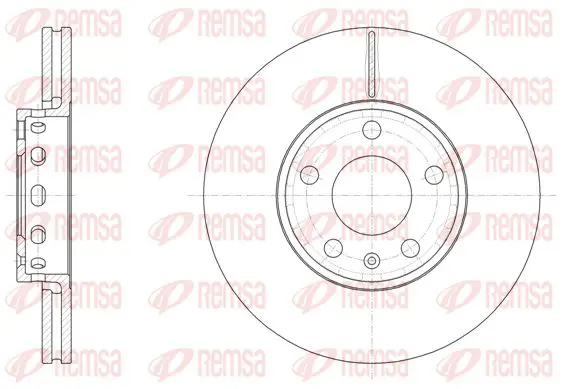 Handler.Part Brake disc KAWE 632810 1