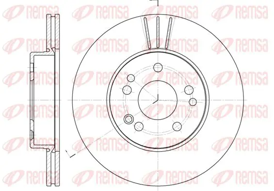 Handler.Part Brake disc KAWE 633810 1