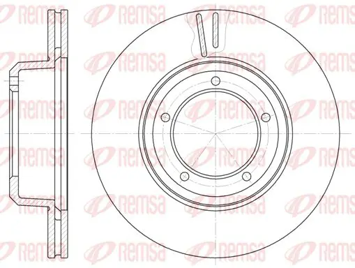 Handler.Part Brake disc KAWE 634010 1