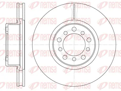 Handler.Part Brake disc KAWE 634510 1