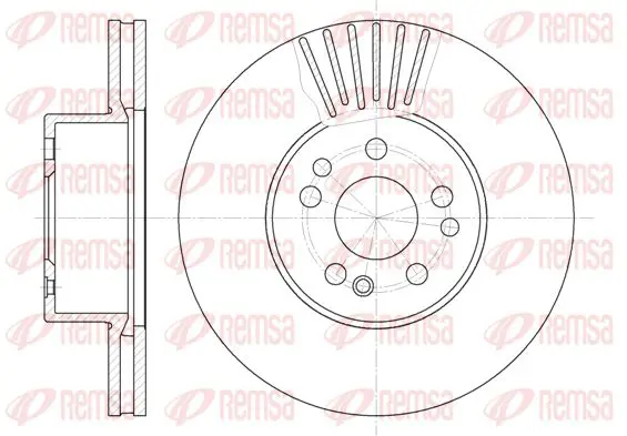 Handler.Part Brake disc KAWE 635310 1