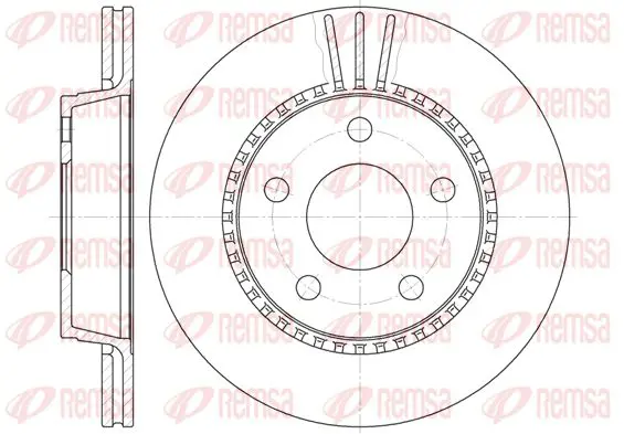 Handler.Part Brake disc KAWE 635610 1