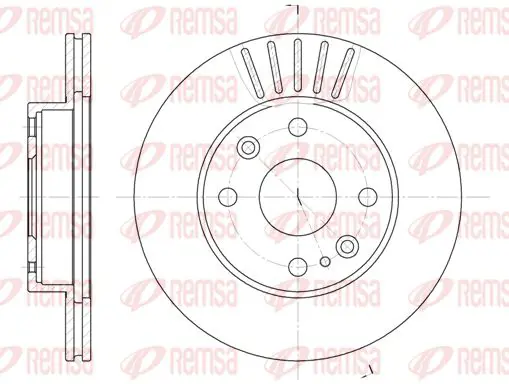 Handler.Part Brake disc KAWE 638610 1