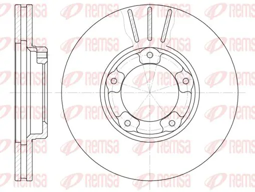 Handler.Part Brake disc KAWE 640510 1