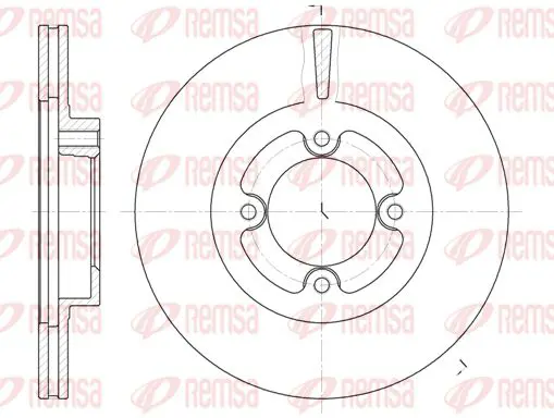 Handler.Part Brake disc KAWE 640610 1