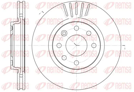 Handler.Part Brake disc KAWE 641210 1