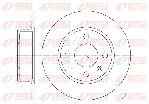 Handler.Part Brake disc KAWE 642500 1