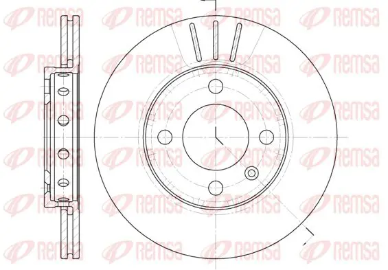 Handler.Part Brake disc KAWE 642610 1