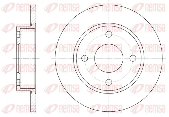 Handler.Part Brake disc KAWE 642700 1