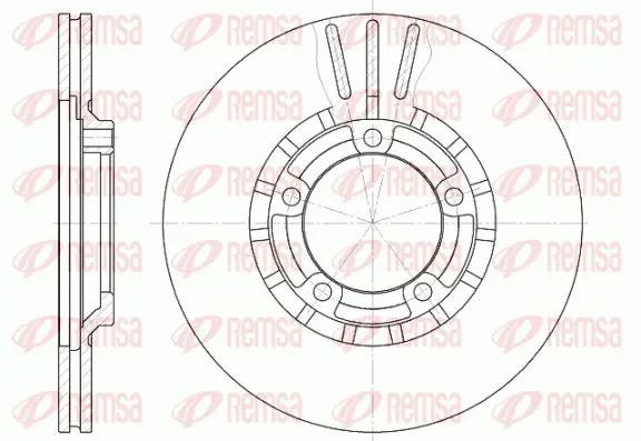 Handler.Part Brake disc KAWE 643710 1