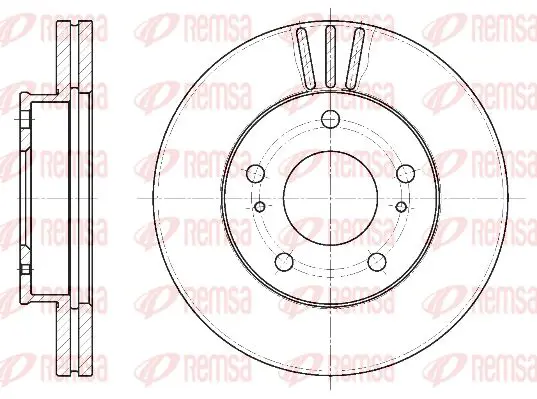 Handler.Part Brake disc KAWE 644410 1