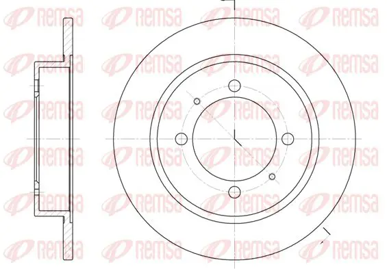 Handler.Part Brake disc KAWE 644700 1