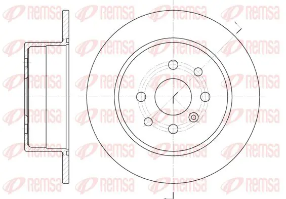 Handler.Part Brake disc KAWE 645400 1