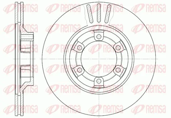 Handler.Part Brake disc KAWE 645910 1