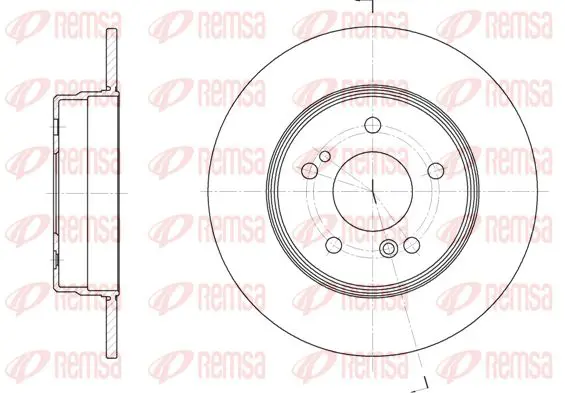 Handler.Part Brake disc KAWE 646700 1