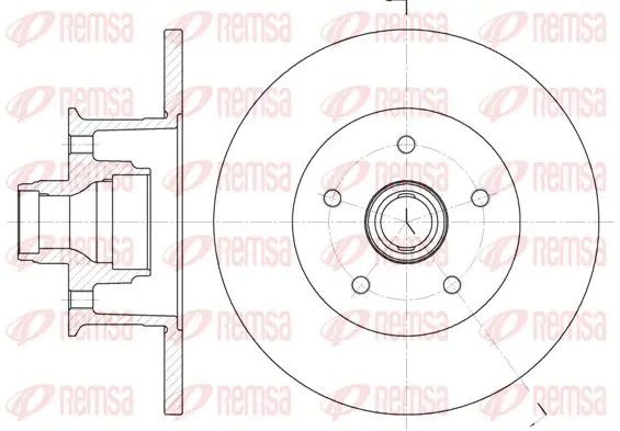 Handler.Part Brake disc KAWE 646800 1