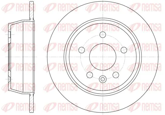 Handler.Part Brake disc KAWE 647100 1