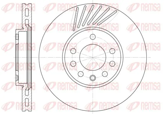 Handler.Part Brake disc KAWE 649410 1