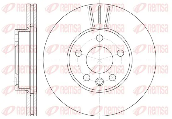 Handler.Part Brake disc KAWE 649610 1