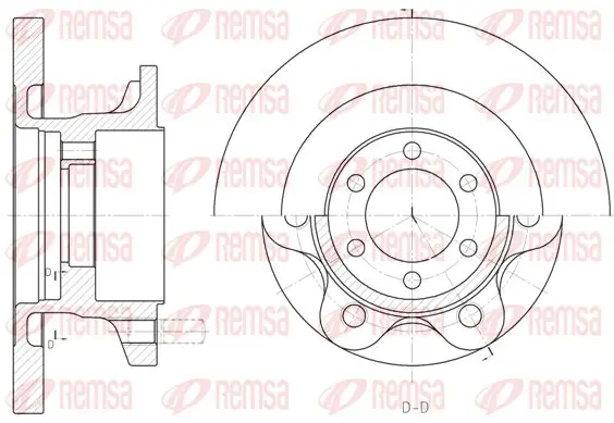 Handler.Part Brake disc KAWE 650000 1