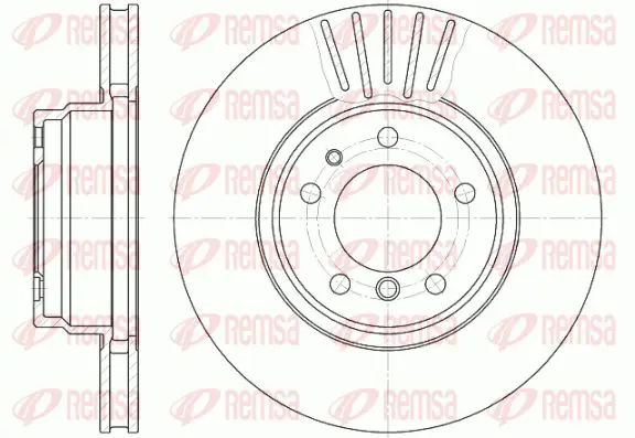 Handler.Part Brake disc KAWE 650910 1