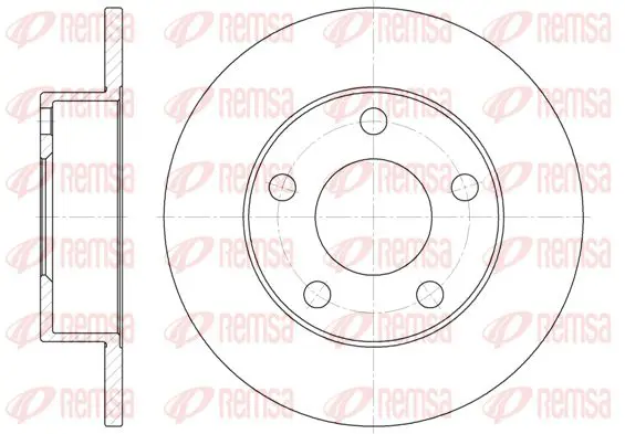 Handler.Part Brake disc KAWE 651300 1