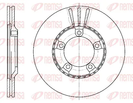 Handler.Part Brake disc KAWE 652010 1