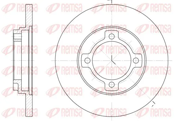 Handler.Part Brake disc KAWE 652200 1