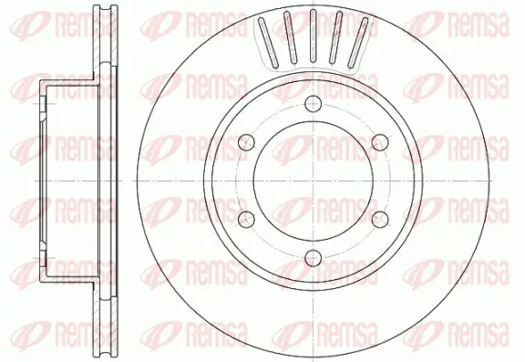 Handler.Part Brake disc KAWE 656210 1