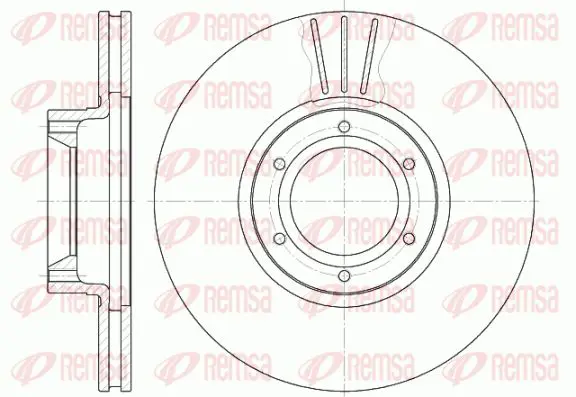 Handler.Part Brake disc KAWE 656710 1