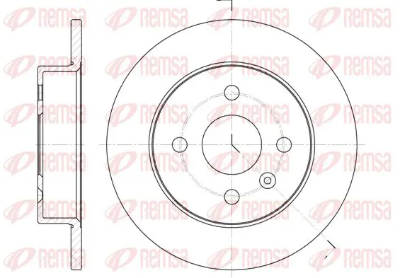 Handler.Part Brake disc KAWE 657000 1