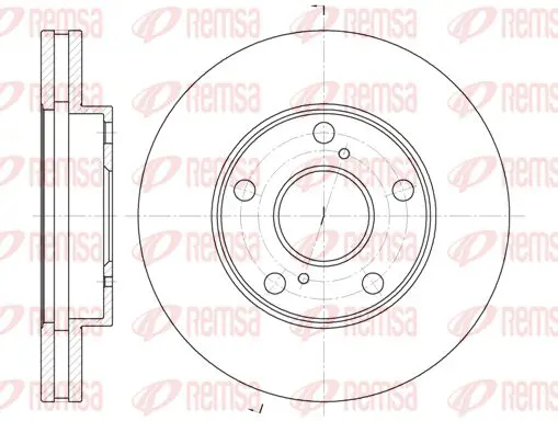 Handler.Part Brake disc KAWE 657110 1