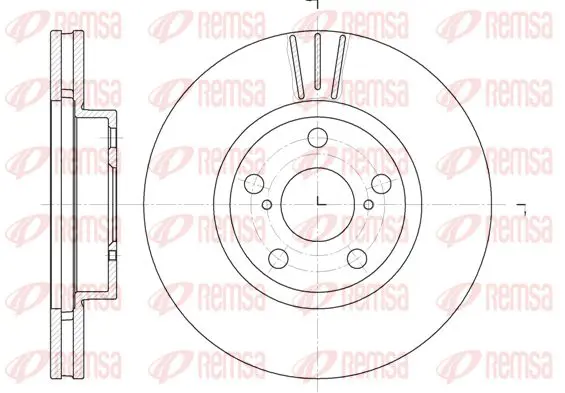 Handler.Part Brake disc KAWE 657710 1