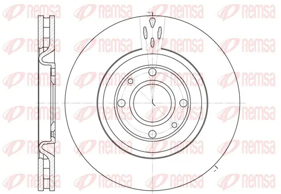 Handler.Part Brake disc KAWE 659010 1