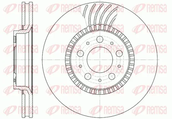 Handler.Part Brake disc KAWE 659110 1