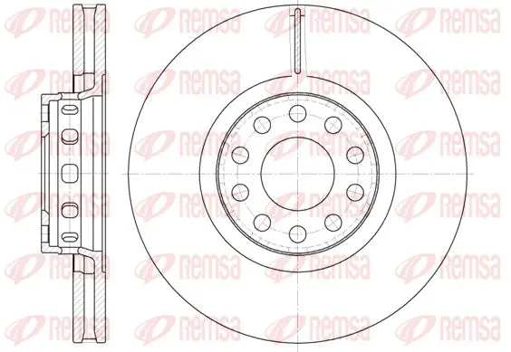 Handler.Part Brake disc KAWE 659210 1