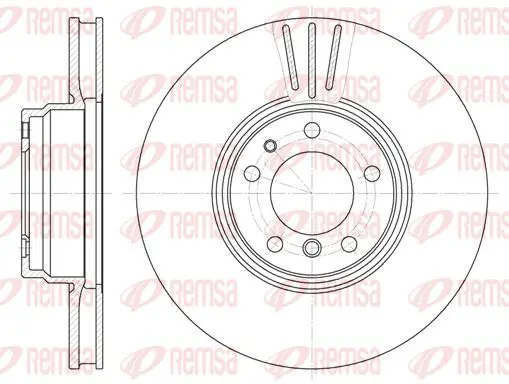 Handler.Part Brake disc KAWE 659410 1