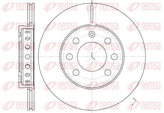 Handler.Part Brake disc KAWE 659500 1