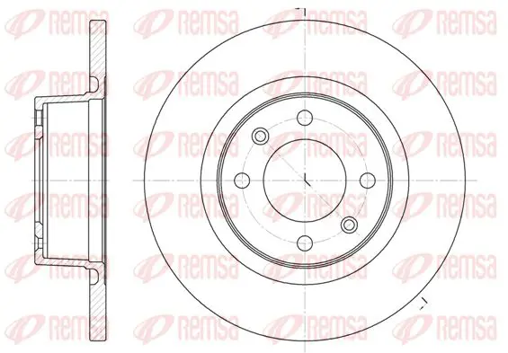 Handler.Part Brake disc KAWE 660500 1