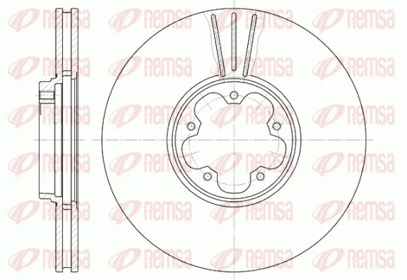 Handler.Part Brake disc KAWE 660810 1