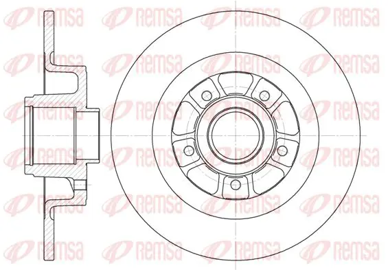 Handler.Part Brake disc KAWE 661300 1