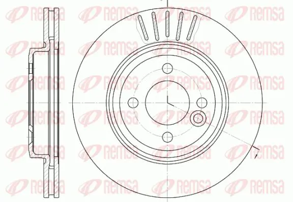 Handler.Part Brake disc KAWE 662410 1