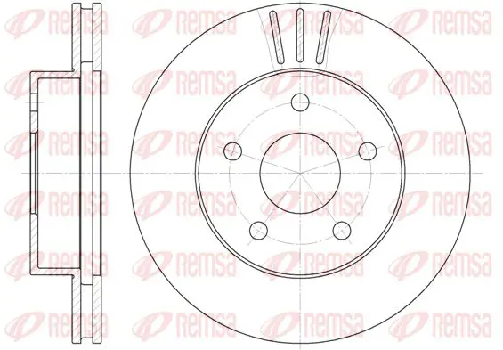 Handler.Part Brake disc KAWE 662610 1