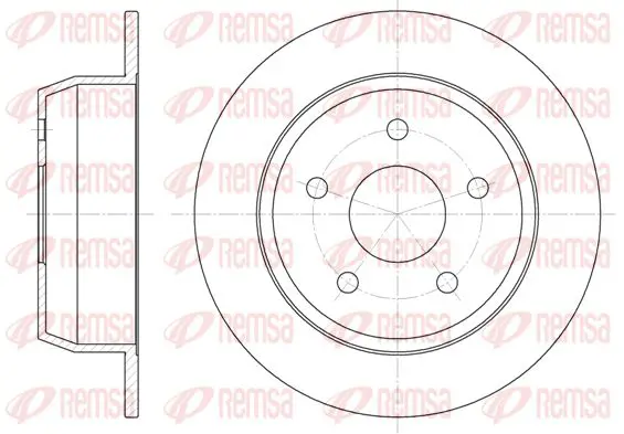 Handler.Part Brake disc KAWE 662800 1