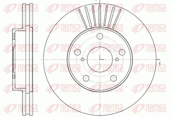 Handler.Part Brake disc KAWE 664010 1